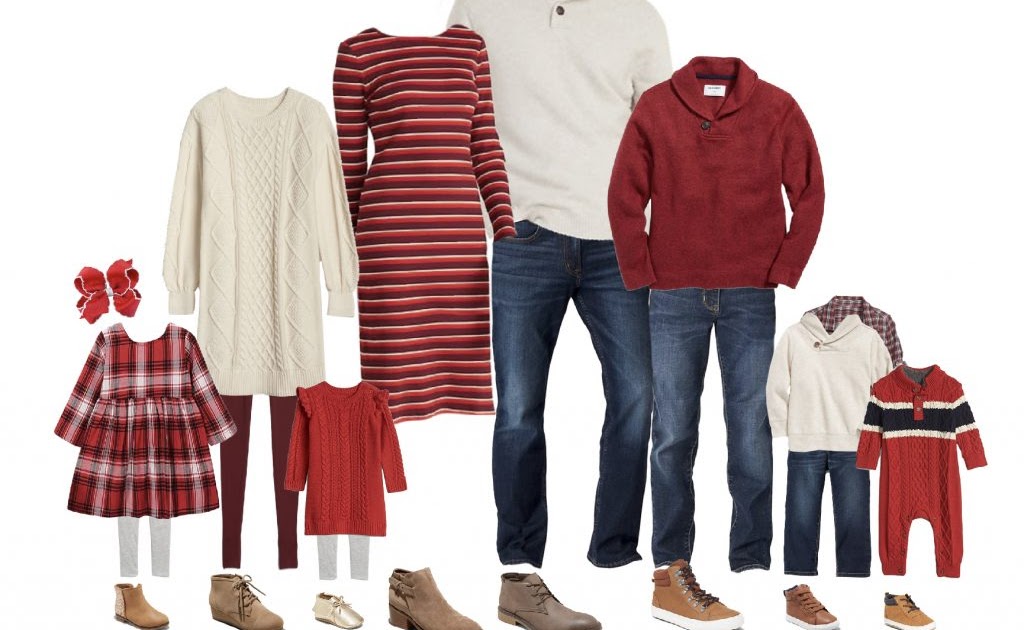 Burgundy Family Photo Outfits Combinations Saddle Fallwinter