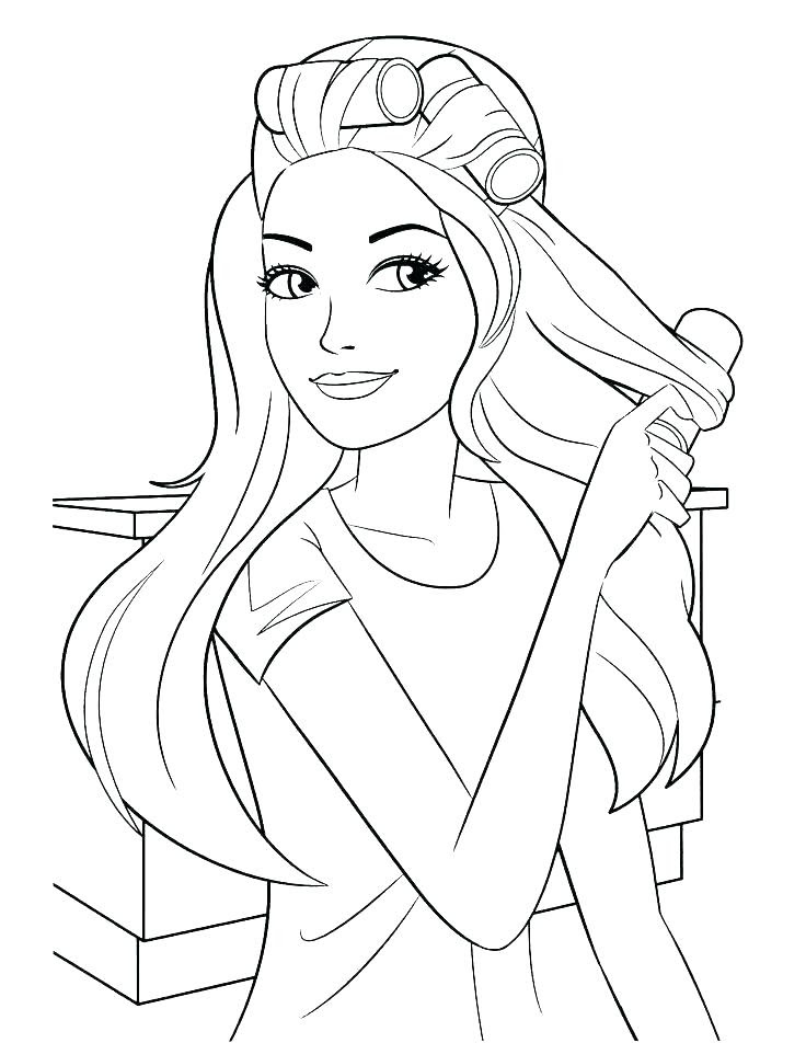 Barbie Coloring Page Free Printable - 207+ Best Free SVG File