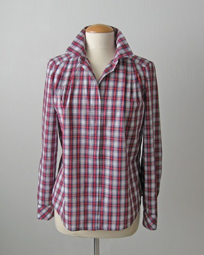 SunnyGal Studio Sewing: Plaid attitude - new to me: Burda 6840 blouse