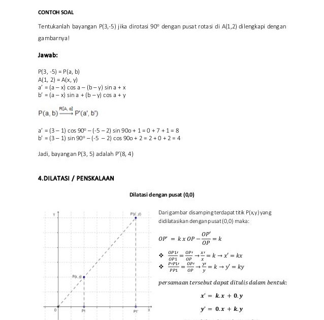 20+ Contoh Soal Tentang Dilatasi Dan Jawabannya - Kumpulan Contoh Soal