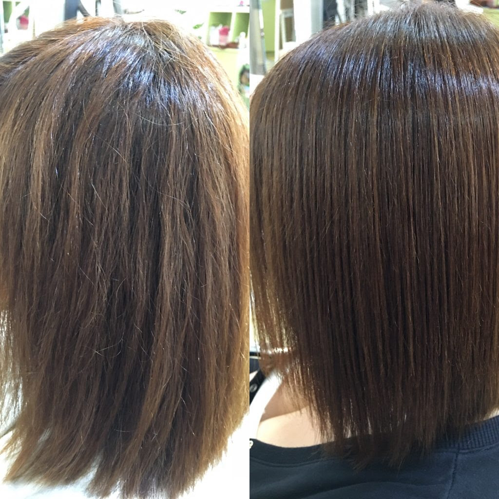 ベストオブ ミディアム ストレート パーマ ヘアスタイル画像