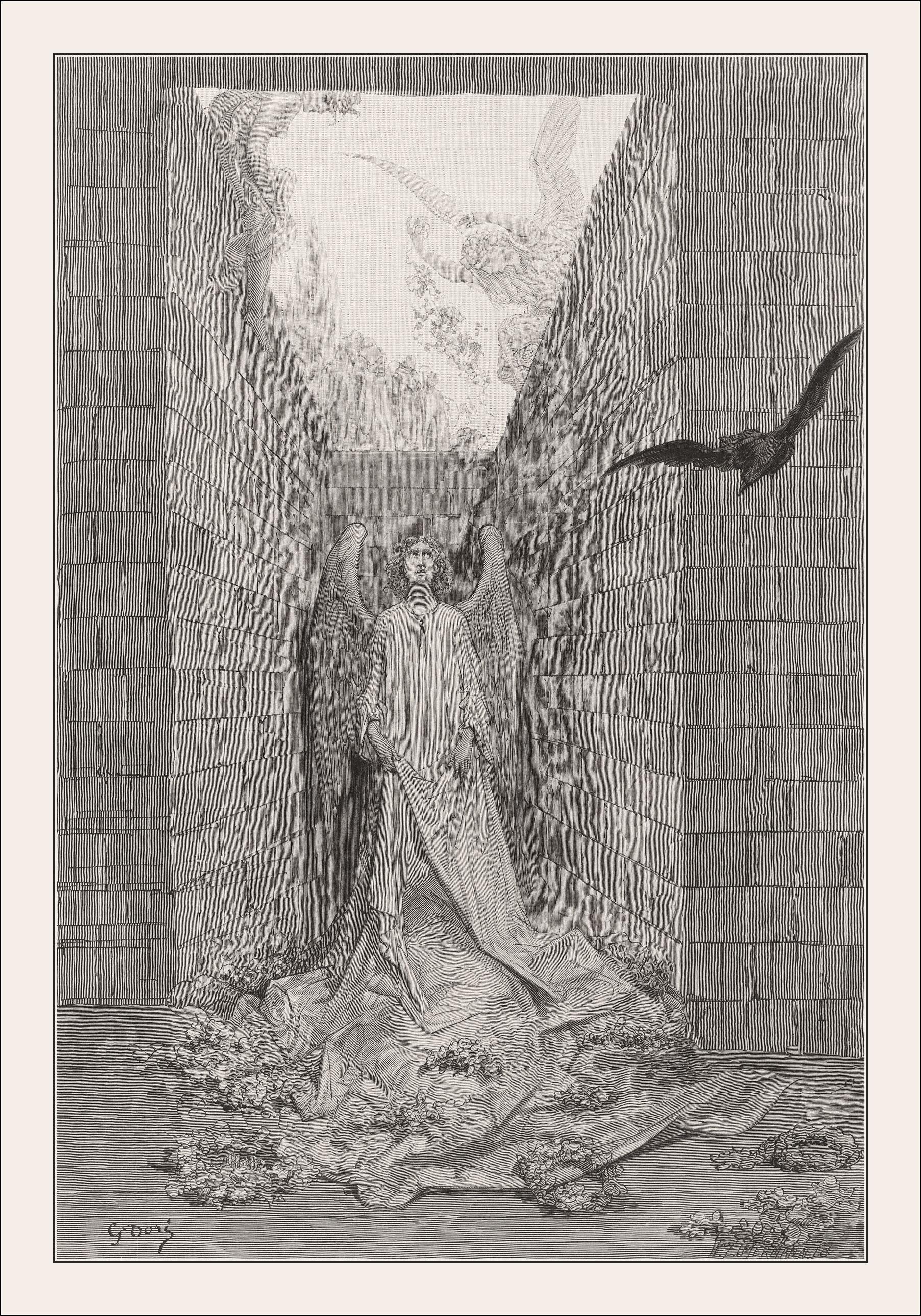 The Raven Ill Gustave Doré Book Graphics