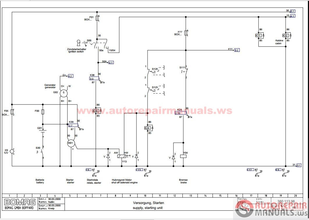 Wiring Bomag Diagram Bw211pd 3