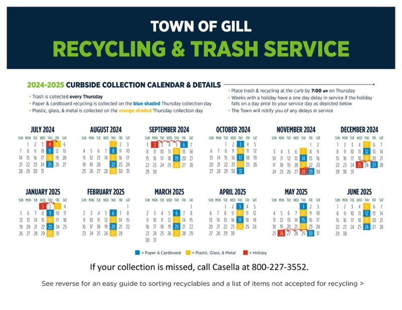 Casella Recycling Schedule 2022-2023 | 2023 Calendar