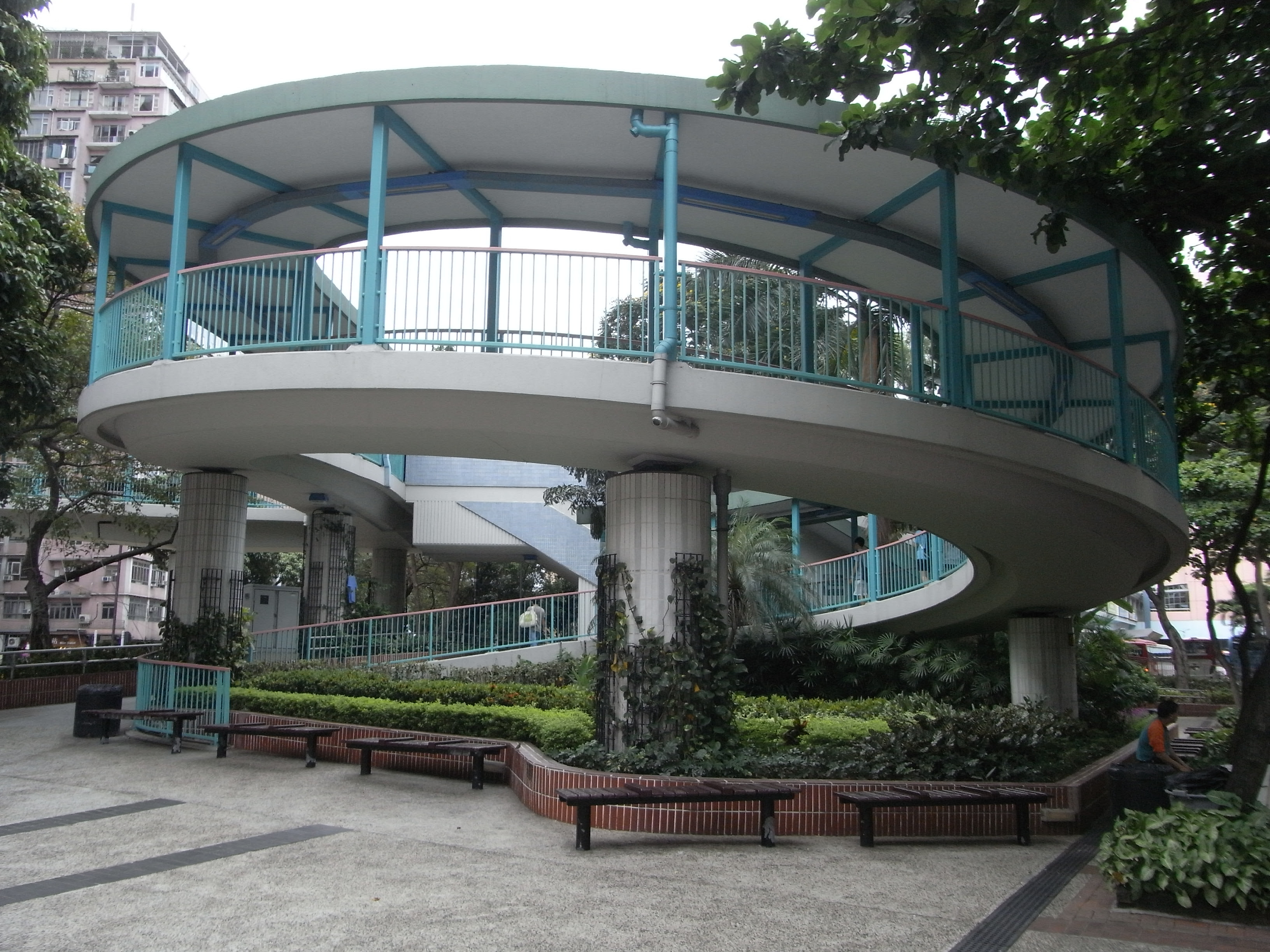 Granville Road Spiral ramp footbridge Granville Road Spiral ramp footbridge