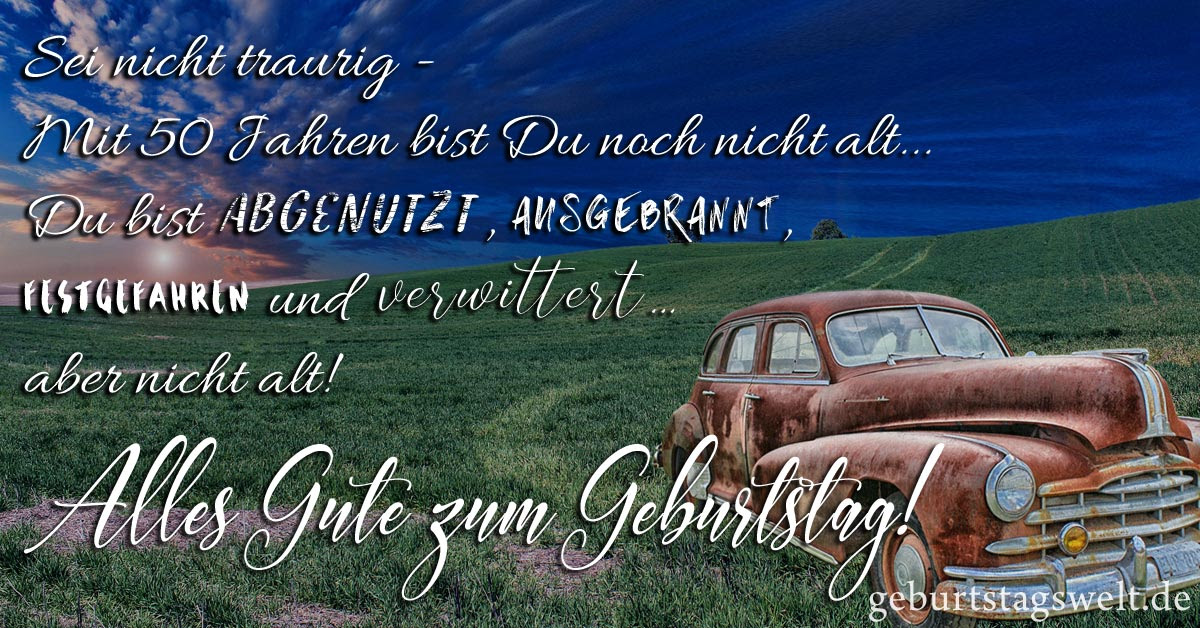 Spruch Geburtstag 50