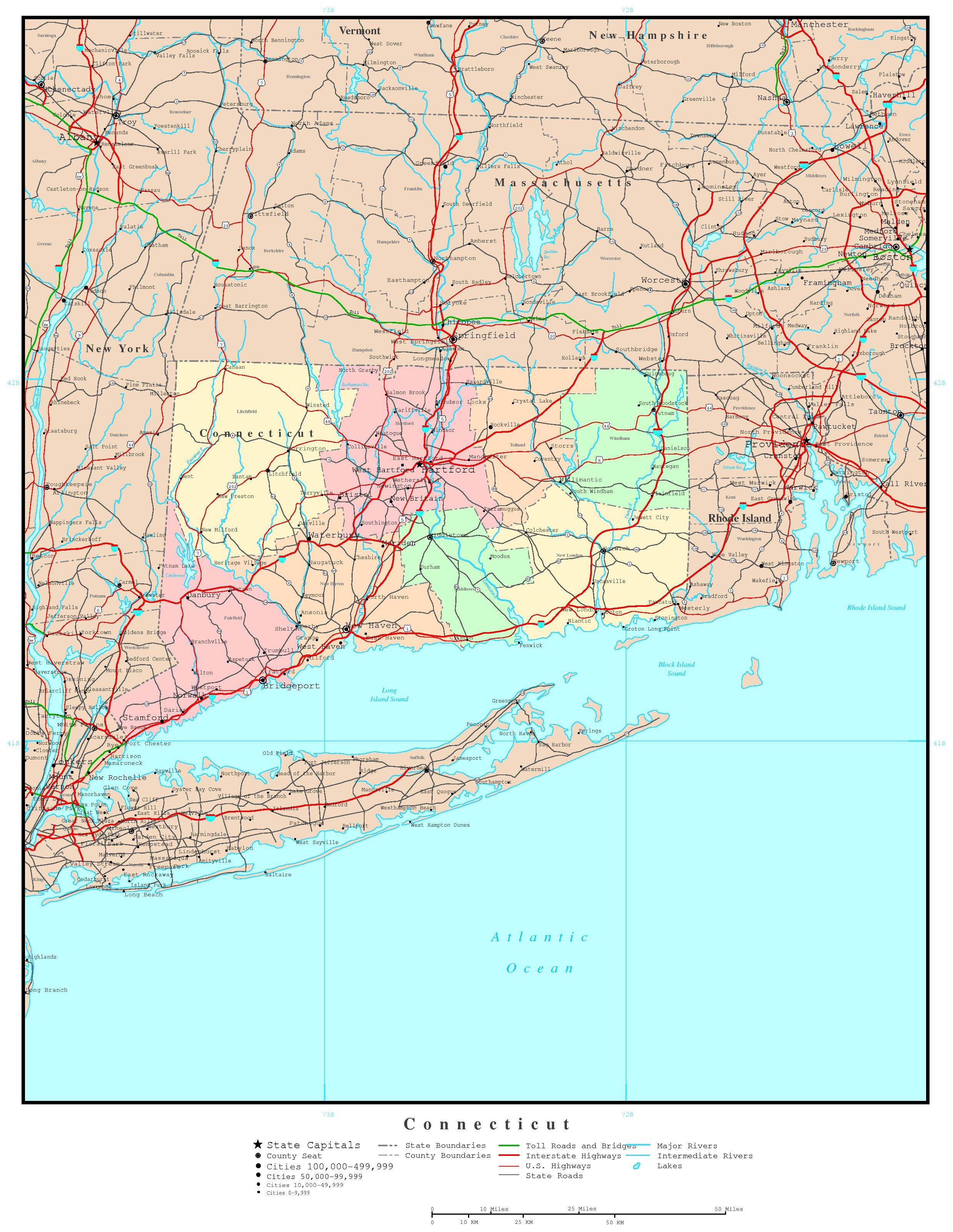 Us Map Connecticut
