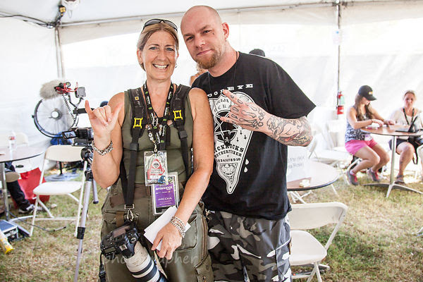 Ivan Moody of FFDP (Five Finger Death Punch) and Alison Toon of Toon's Tunes