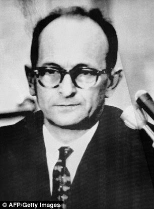 Eichmann's man: Otto von Bolschwing was a mentor and top aide to Adolph Eichmann (pictured), mastermind of the Holocaust. He was hired by the U.S. to spy in Europe in the aftermath of World War II. He lived in the U.S. for more than two decades before he was discovered by Nazi hunters and deported