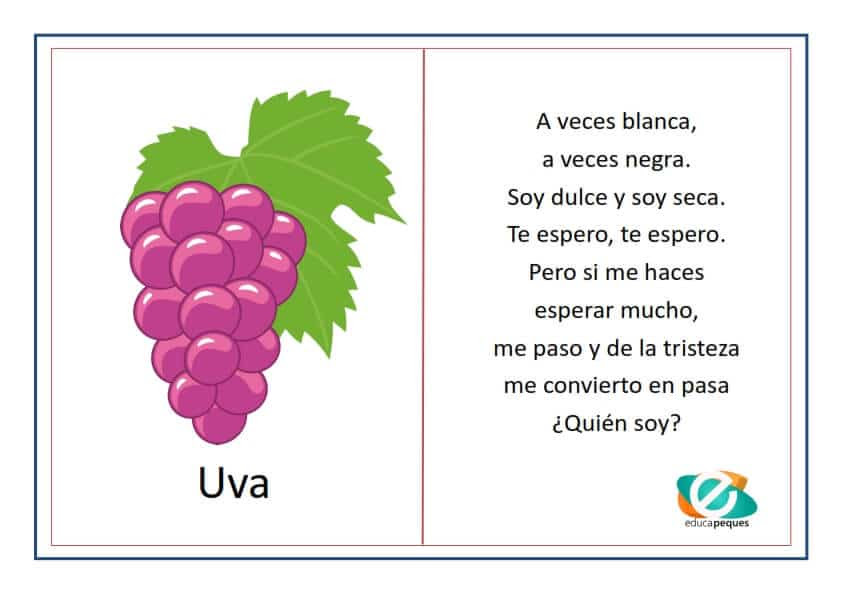 Palabras Que Rimen Con Uva