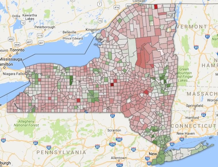 Ny State Map With Cities And Towns