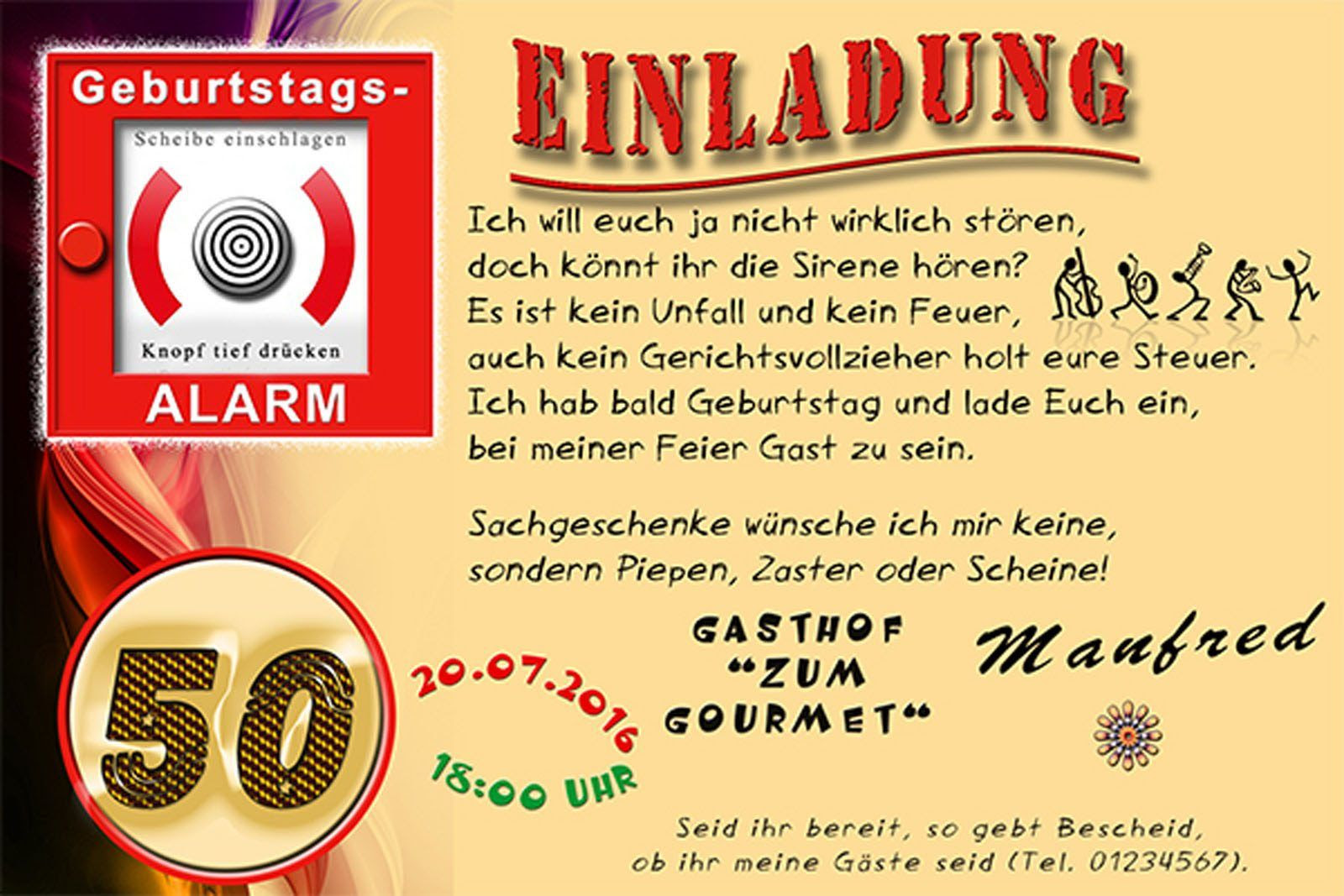 Einladung Zum Geburtstag Französisch