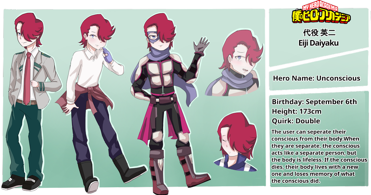 Human Oc Reference Sheet Mha Oc Template - Download Free Mock-up