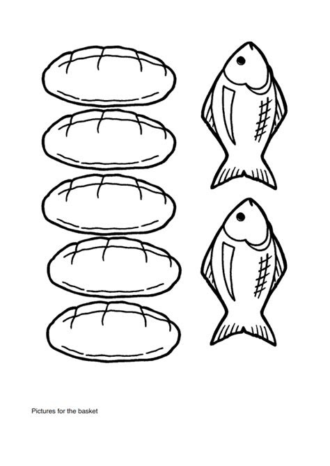 Coloring Pages Five Loaves And Two Fish - Learn to Color
