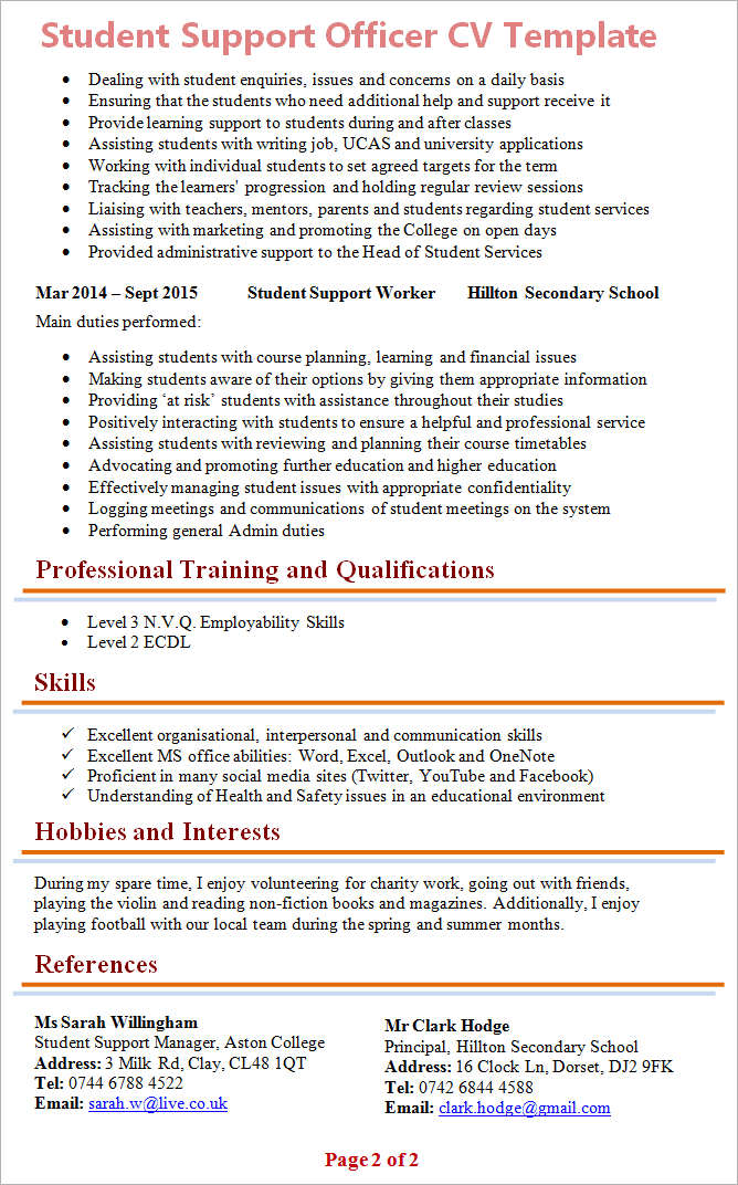 Leeds Resume Template