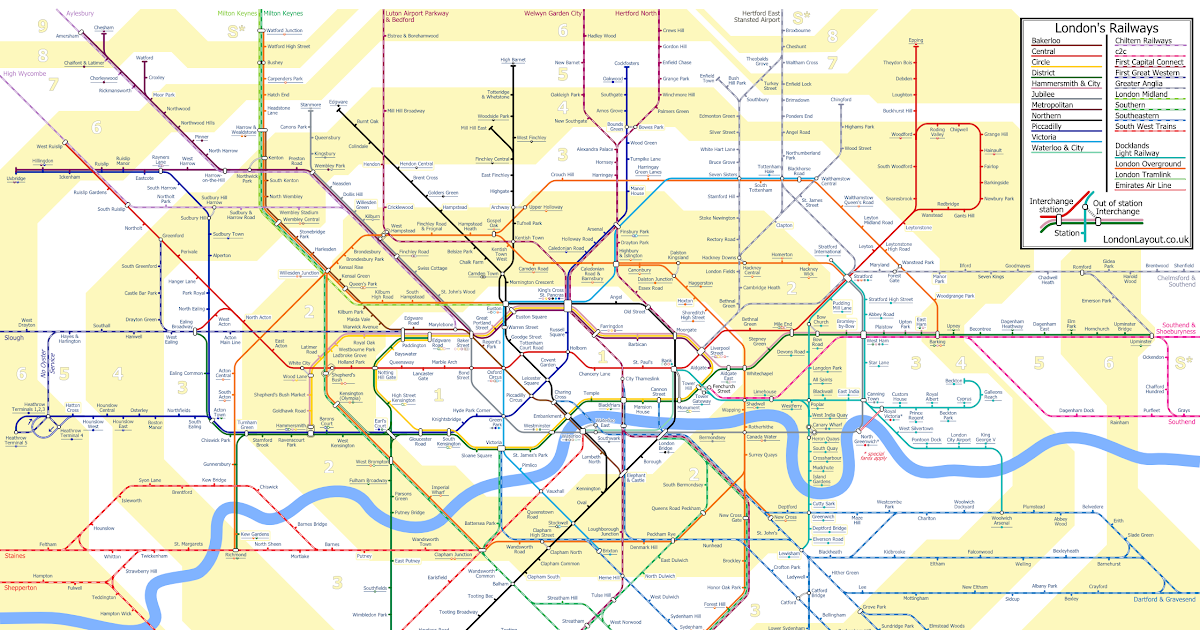 Thegriftygroove London Tube Zone 1 And 2 Map