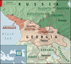 Map Ukraine Georgia - Direct Map