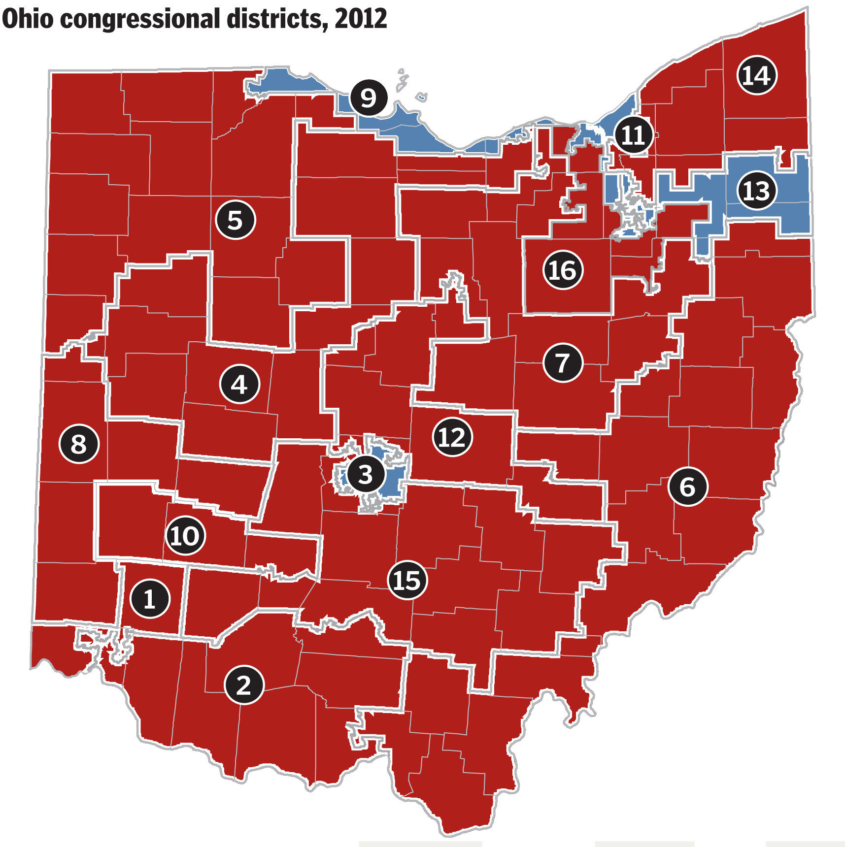 Ohio Us Rep District Map