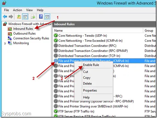 Windows Vista Firewall Allow Ping