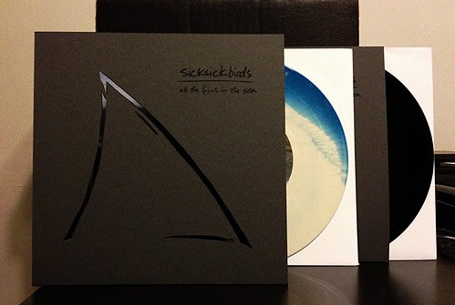 Sick Sick Birds - All The Fins In The Sea 7" - Black Vinyl & White/Blue A/B Vinyl (/150) by Tim PopKid