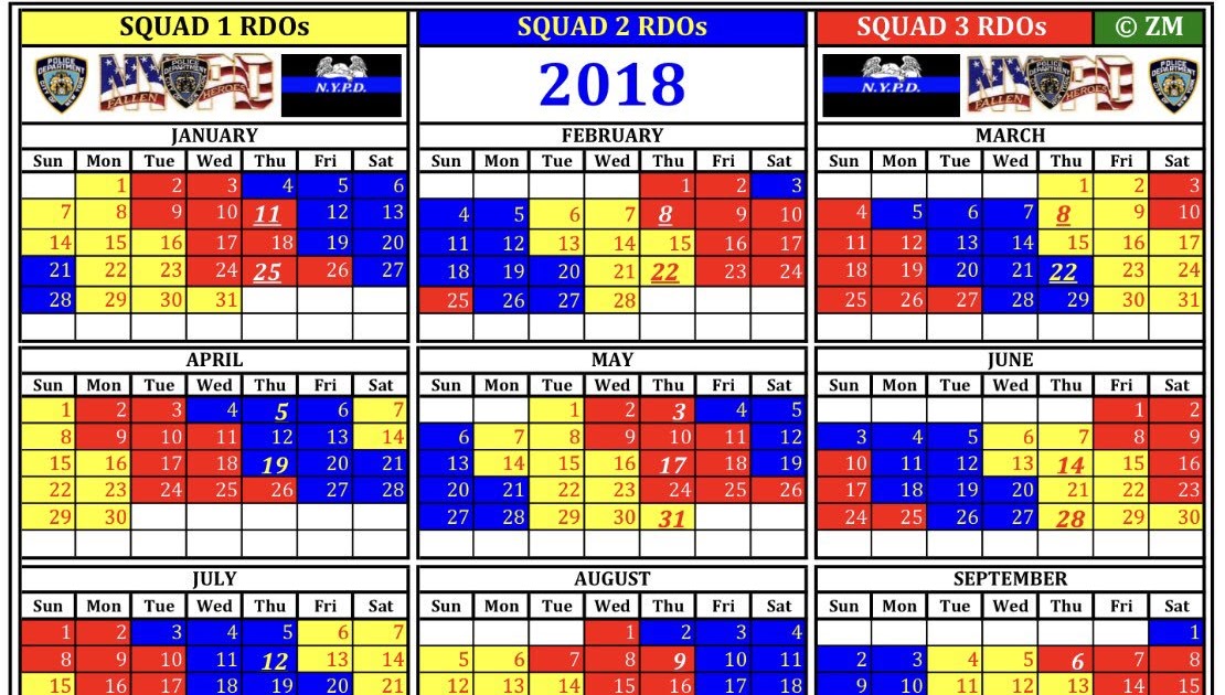 Nypd 2023 Rdo Calendar 2023 Calendar