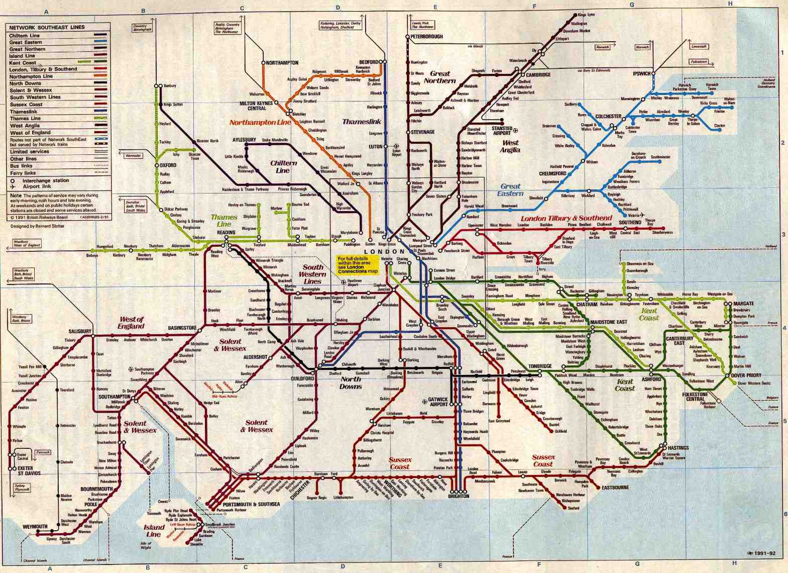 Train Map South East England Cyndiimenna