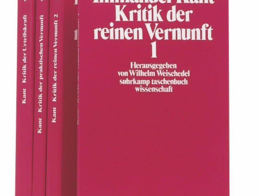 Kants Werk „kritik Der Reinen Vernunft“ Die Drei Kritiken Kritik Der