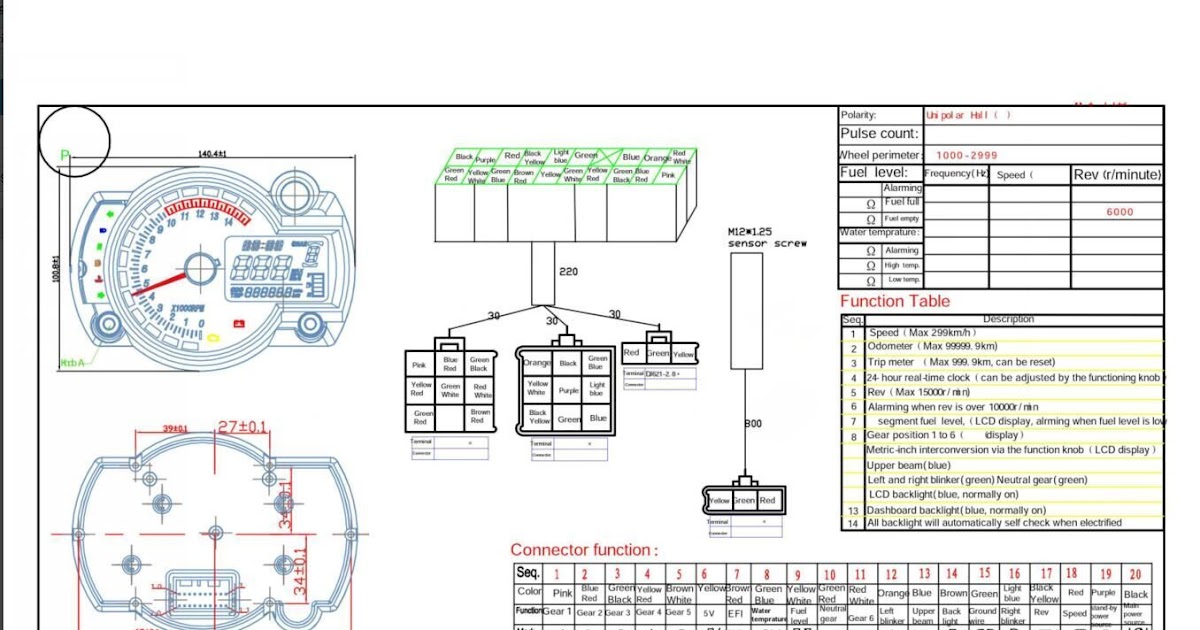 Wiring Diagram For Motorcycle Tachometer - yazminahmed