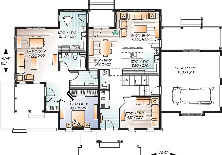  House  Plans  With 2 Bedroom  Inlaw  Suite  6  Bedroom  Two 