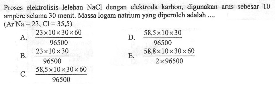 Contoh Soal Hukum Faraday Kimia Dan Pembahasannya - Contoh Soal Terbaru