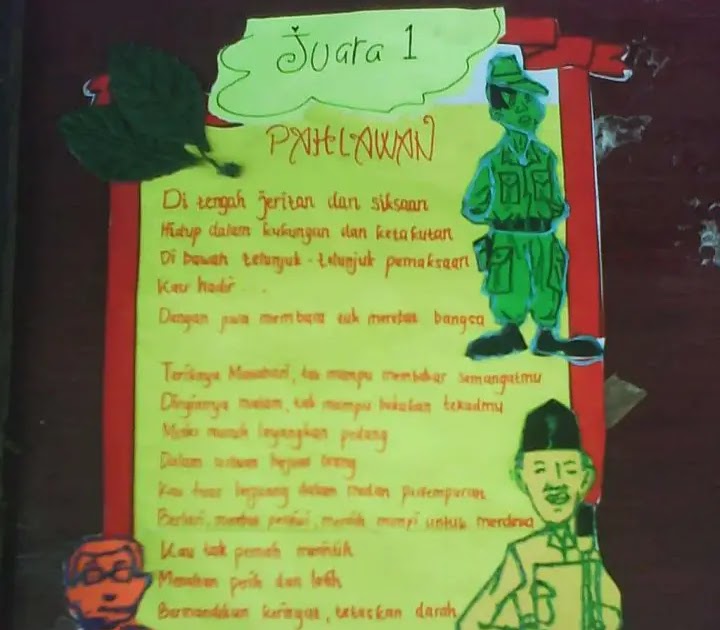 Puisi Bahasa Inggris Tentang Pahlawan Indonesia Kt Puisi