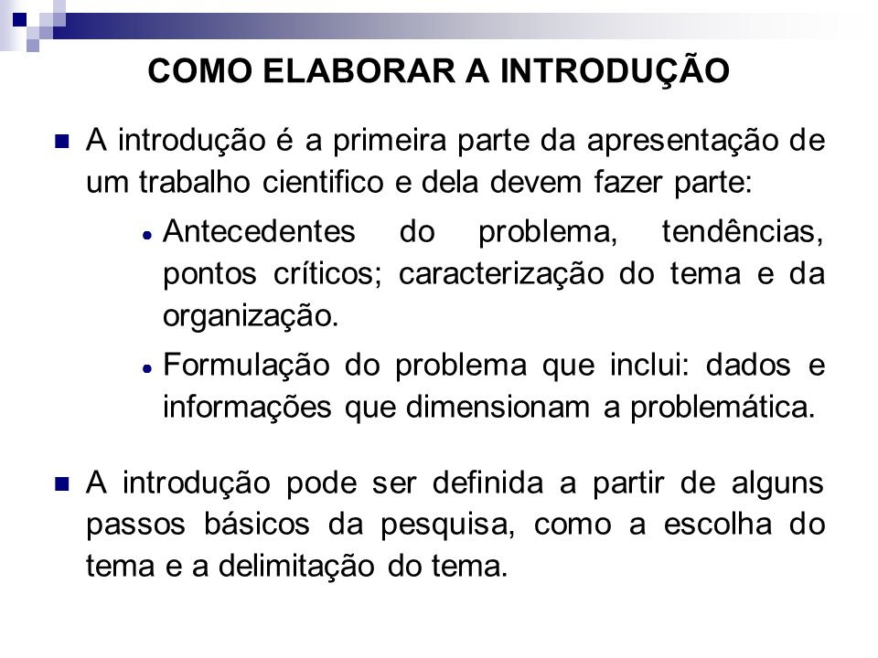 Como elaborar um trabalho científico