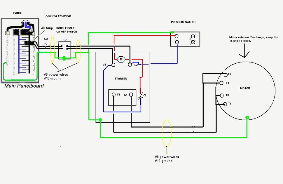 240v Single Phase Compressor Wiring Diagram