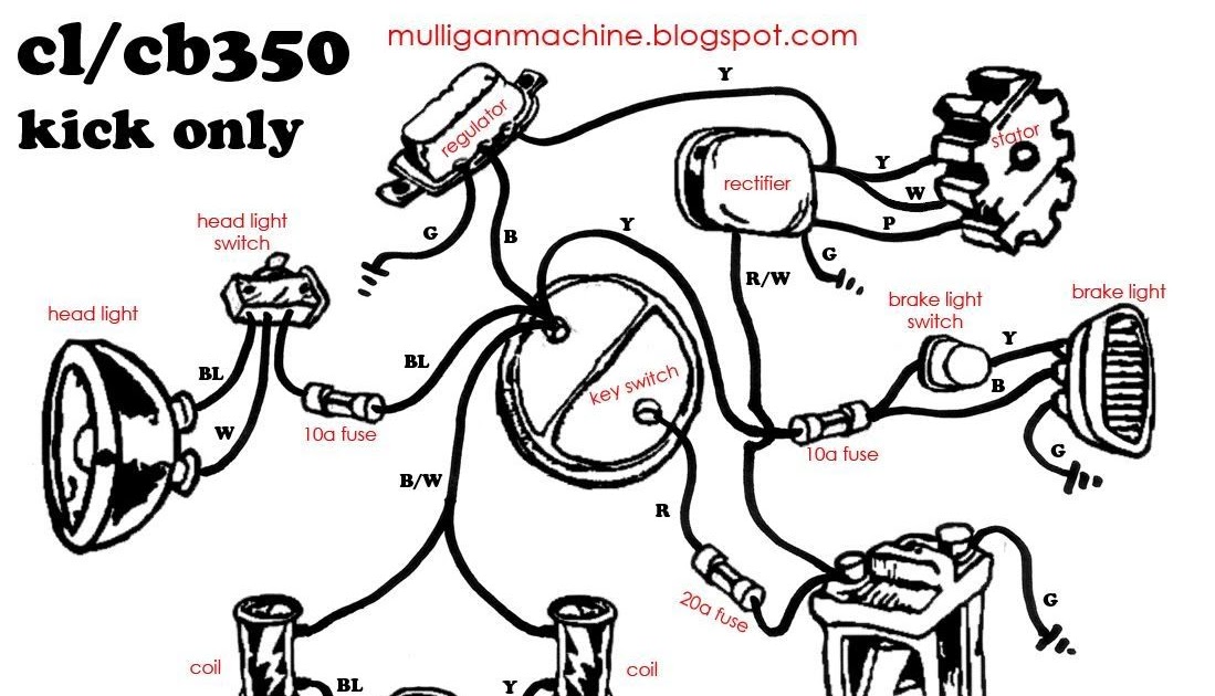 Simple Basic Motorcycle Wiring Diagram - Longyeardiamond Dril