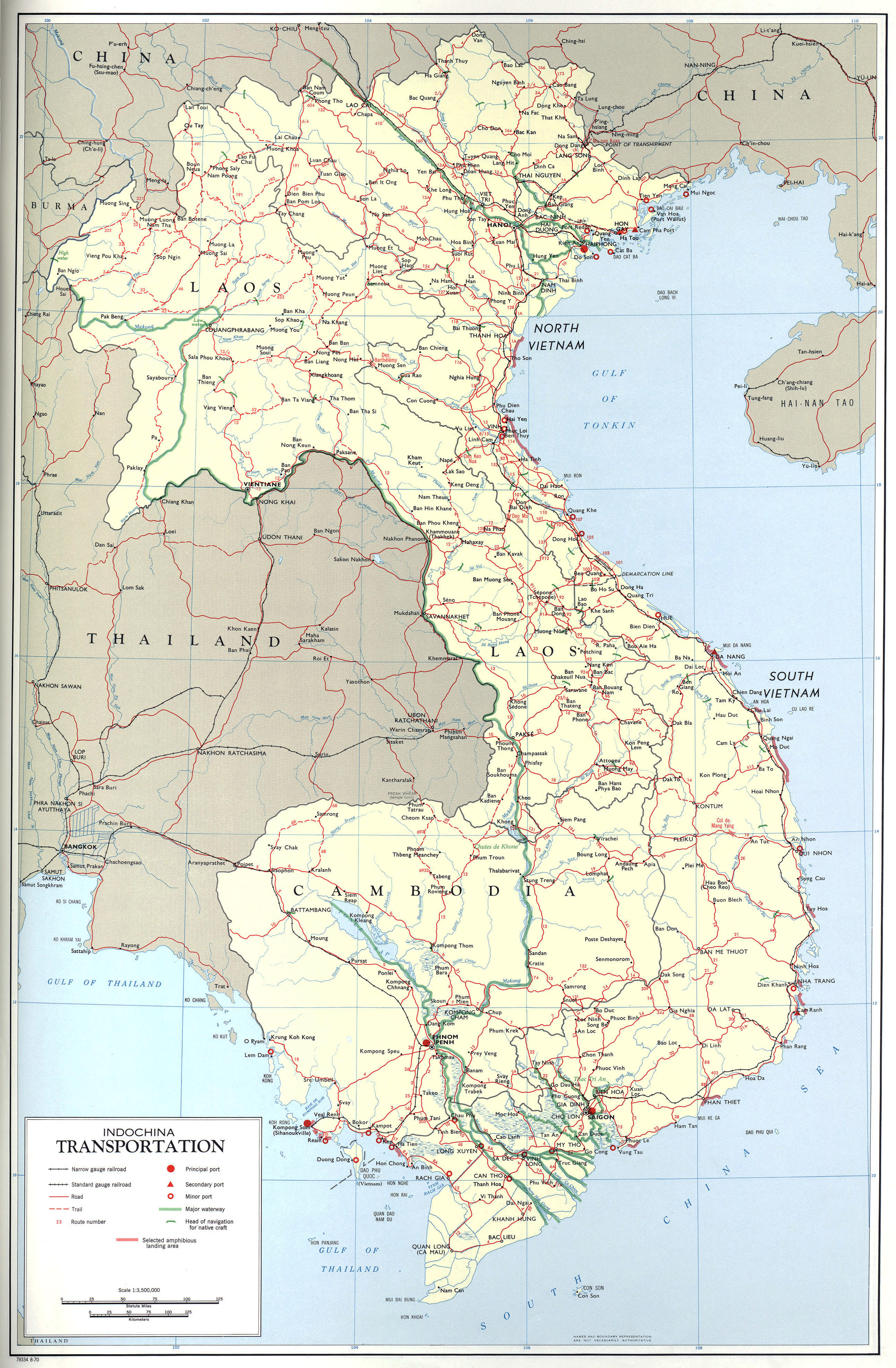 Map indochina cities