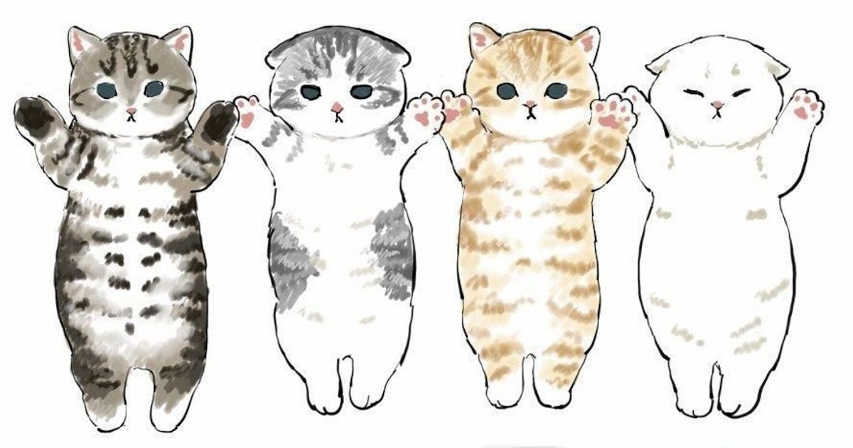 最も好ましい イラスト 可愛い 猫 画像 Jossjoblogpict