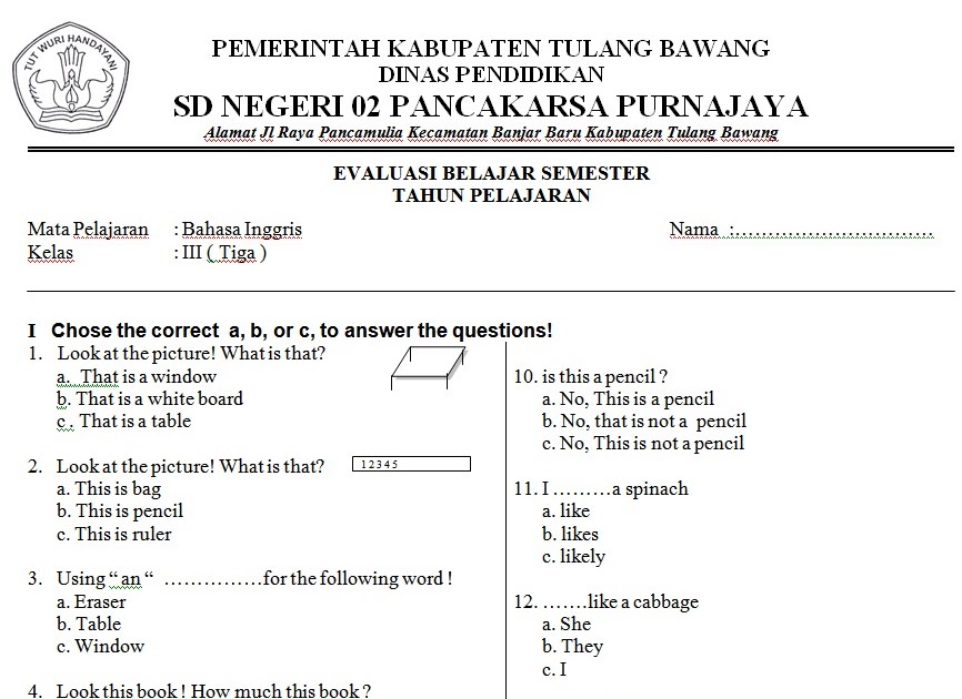 Contoh Soal Essay Bahasa Inggris Tentang Announcement 