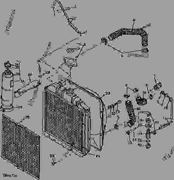 John Deere Tractor Parts Diagram Replaces Oil Filter For John Deere