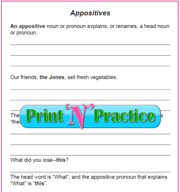 be-positive-about-appositives-worksheet