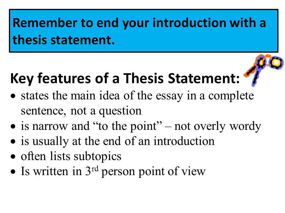 thesis statement description