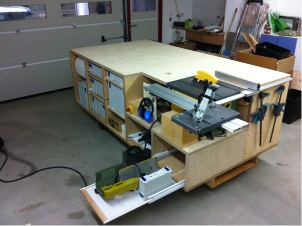 Wood Working: This Miter saw workbench plans