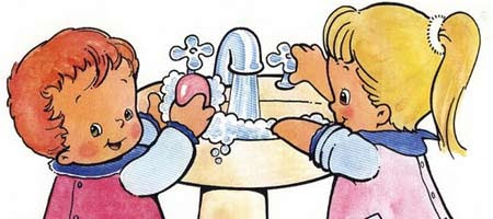 Resultado de imagen de children washing hands picture