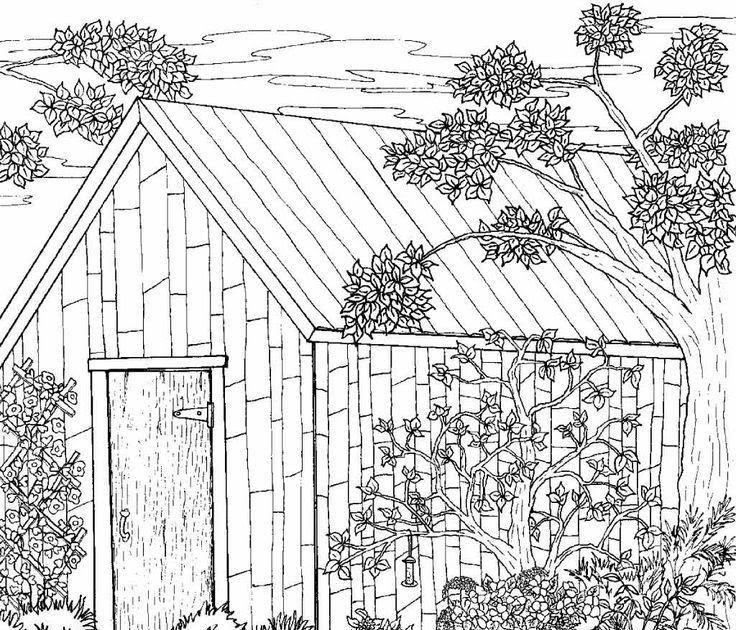 2 [TUTORIAL] GARDEN SCENE COLORING PAGES WITH VIDEO and WORKSHEETS