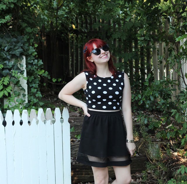 Triple Polka Dots & a Futuristic Skater Skirt