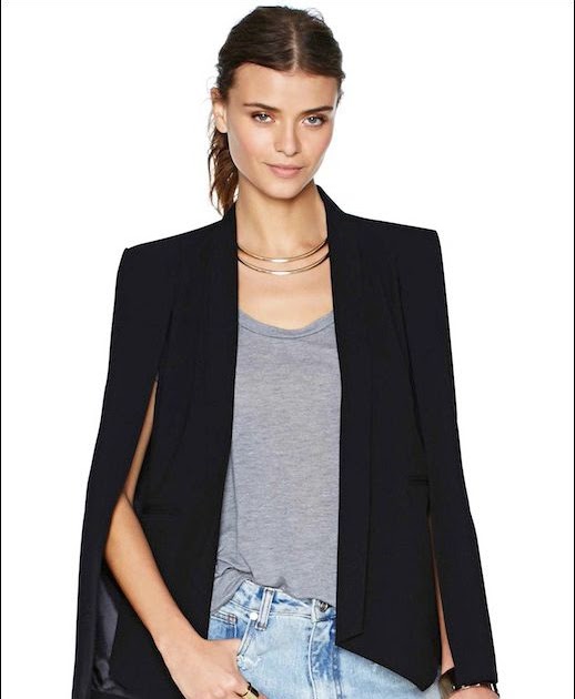 Le Fashion: GIMME GIMME: BLACK CAPE BLAZER