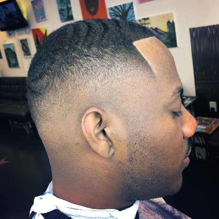 Fade Haircut With Waves