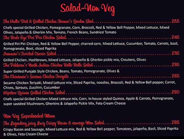 Salad Men menu 