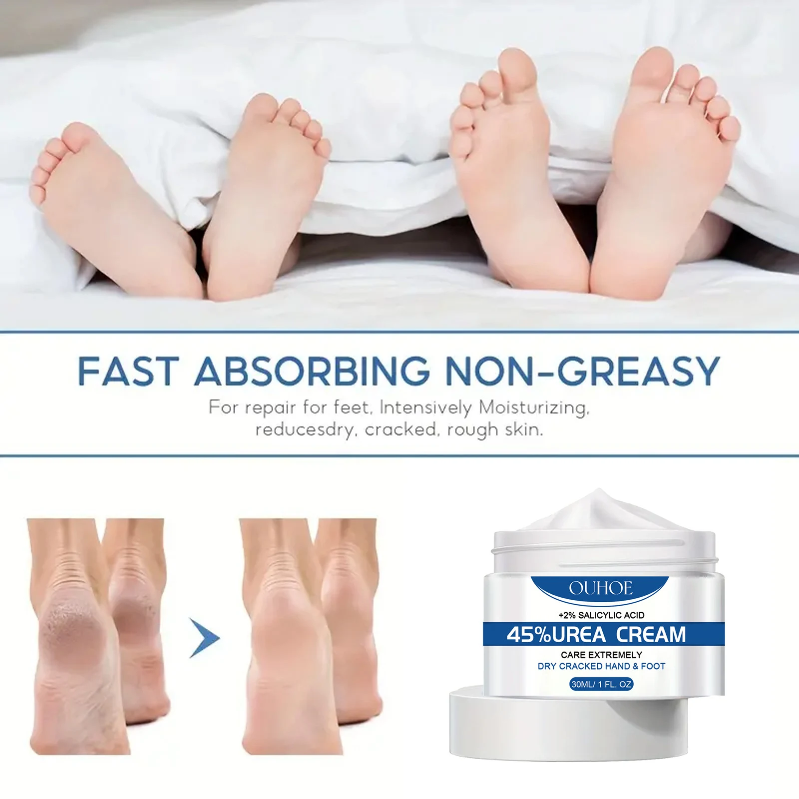 Title 2, Creme Hidratante Esfoliante para Mãos Pés e Pes...