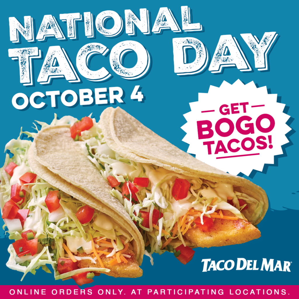 National Taco Day is October 4th