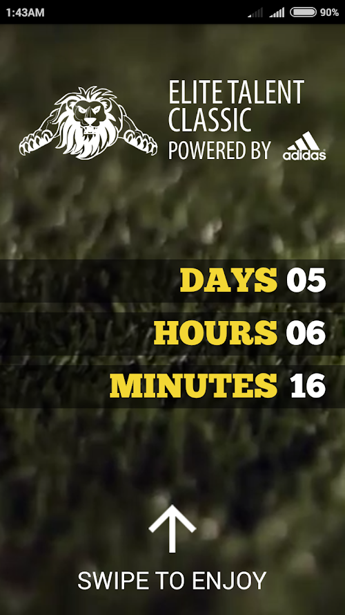 Android application Elite x Adidas Classic 2016 screenshort